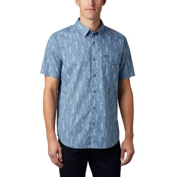 Columbia Muške Košulje - Summer Chill Short Sleeve Plave | BEGJ-86901